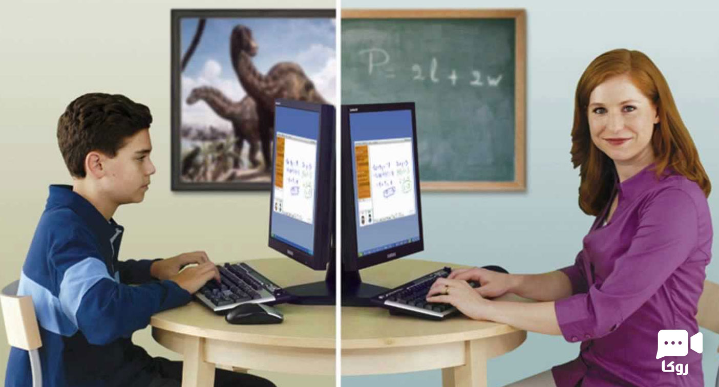 Электронный интернет урок. Виртуальный преподаватель обучает человека. TUTORONLINE - уроки для школьников фото.
